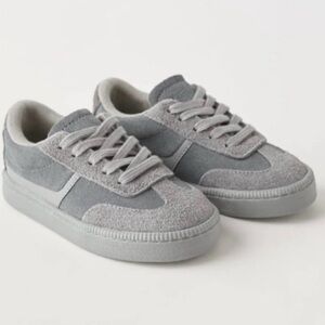 Zara Gray Retro Sneakers Size 22 / 6T